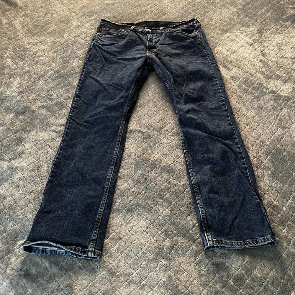 Levi's Men's Straight Jeans‎ in Dark Blue Denim